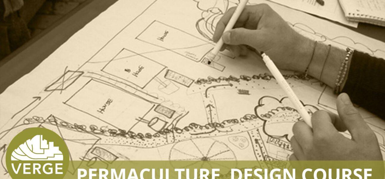 drawing a permaculture design blueprint