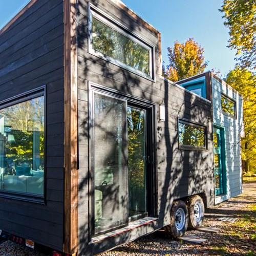 True North tiny home in an autumn park